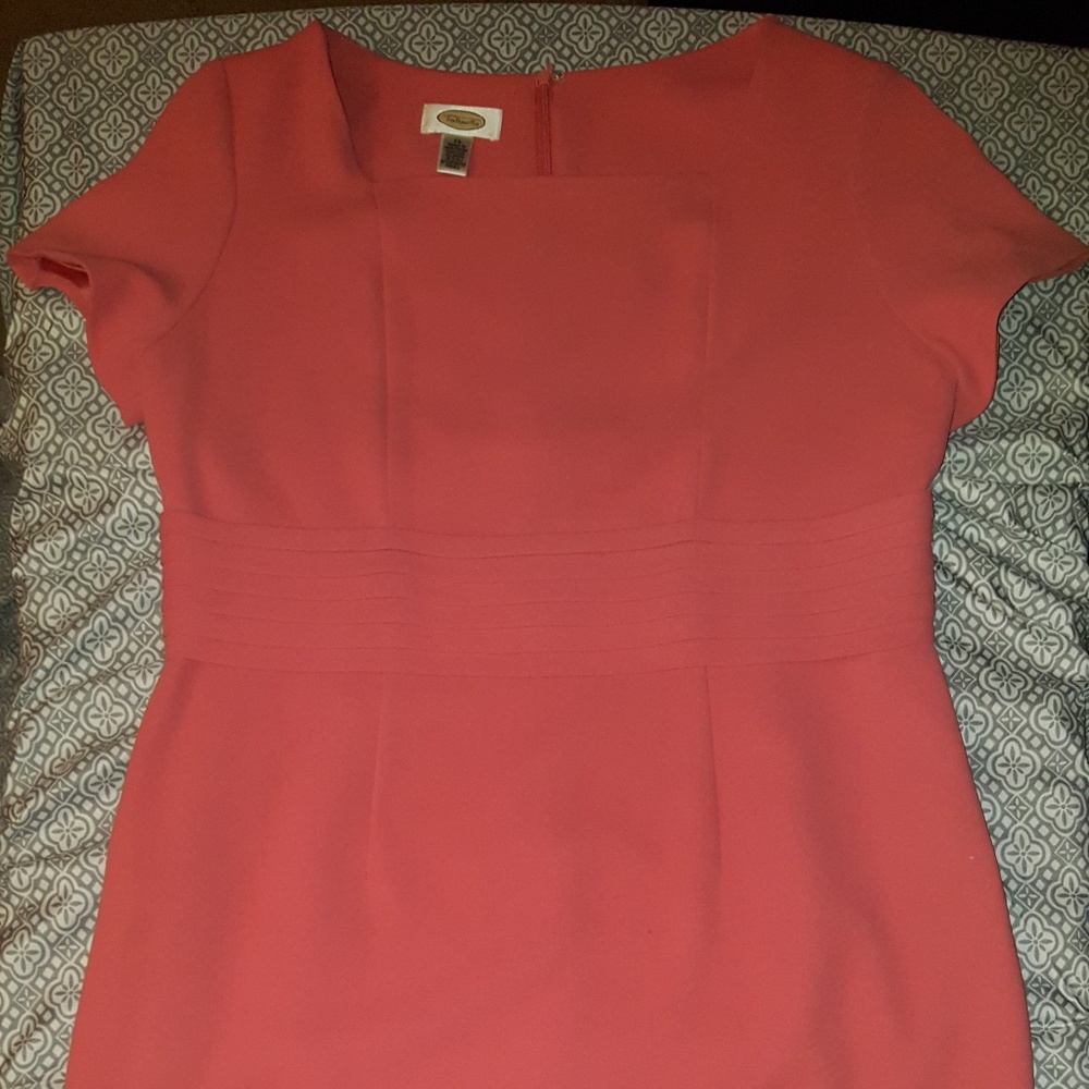 Talbots Pink Fitted Dress
